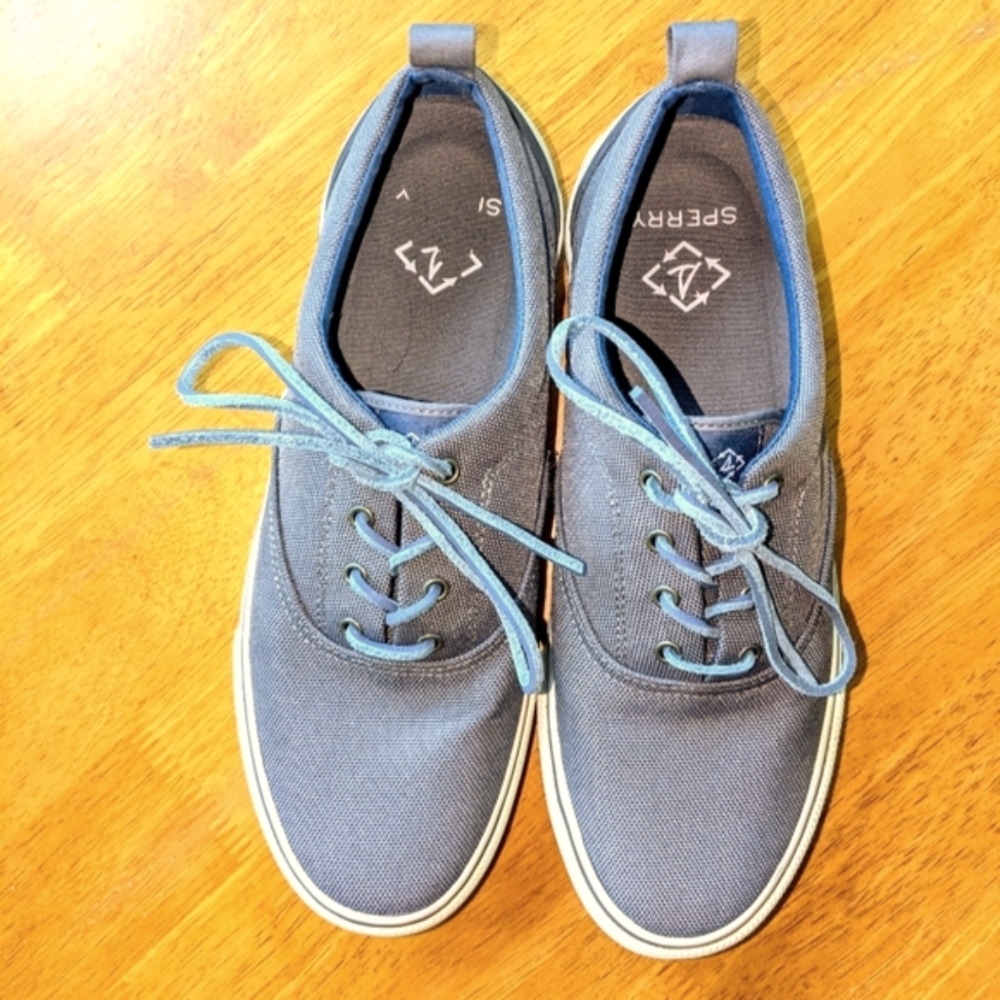 Men's Sperry Size 10.5 SeaCycled Striper II CVO Sneaker Shoe Nautical Slip Proof - Picture 10 of 12